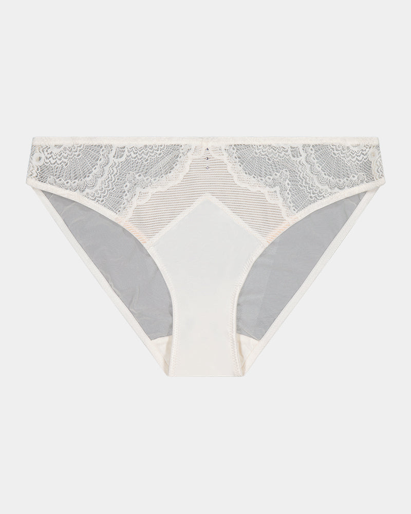 Una Elegance Bikini in SUGAR. Flat lay front view