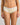 Model wears Daily Micro Bikini in TRANSPARENT YELLOW. On body front view