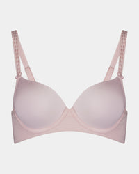 Bendon Body Contour Bra in PALE LILAC. Flat lay front view