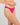 Model wears My Fit Lace Thong in FANTASY FUCHSIA. On body side view