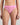 Model wears Lightweight High Cut Brief in BUBBLEGUM PINK. On body front view