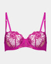 Heritage Bloom Underwire Bra in FANTASY FUCHSIA. Flat lay front view
