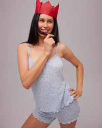 Smoothie Cami & Short Set in SKYWAY. Feature shot