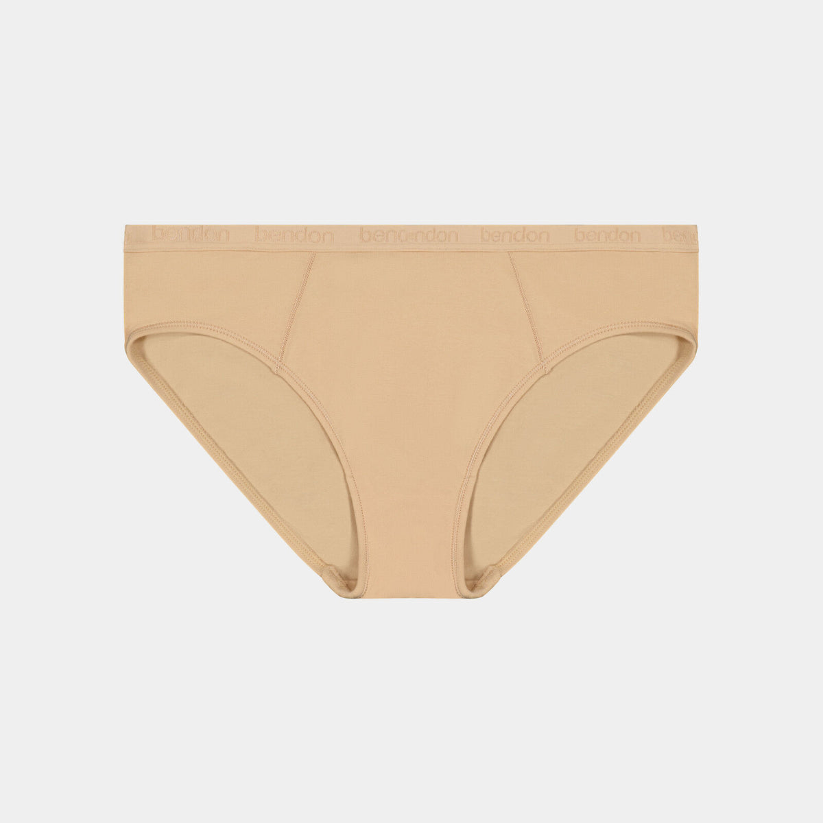 Body Cotton Bikini in NATURAL. Flat lay front view