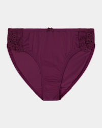 Coral High Cut Brief in FIG. Flat lay front view