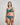 Laurel Underwire Bra in MEDITERRANEA. Flat lay back view