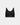 Comfit Collection Crop Top in BLACK. Flat lay front view