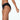 Model wears Body Cotton Bikini in BLACK. On body side view