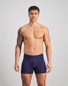 Bamboo Mens Trunk in PEACOAT. Feature shot