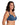 Model wears Alice Underwire Bra in BLUE WING TEAL. On body side view