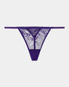 Lucie Thong in DEEP WISTERIA. Flat lay front view