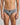 Model wears High Tech Cotton Mens Brief in GREY MARL. On body front view
