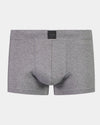 High Tech Cotton Mens Trunk in GREY MARL. Flat lay front view