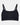 Balance Wire Free Bra in BLACK. Flat lay front view