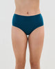 Model wears Cotton And Lace Full Brief in REFLECTING POND. On body front view