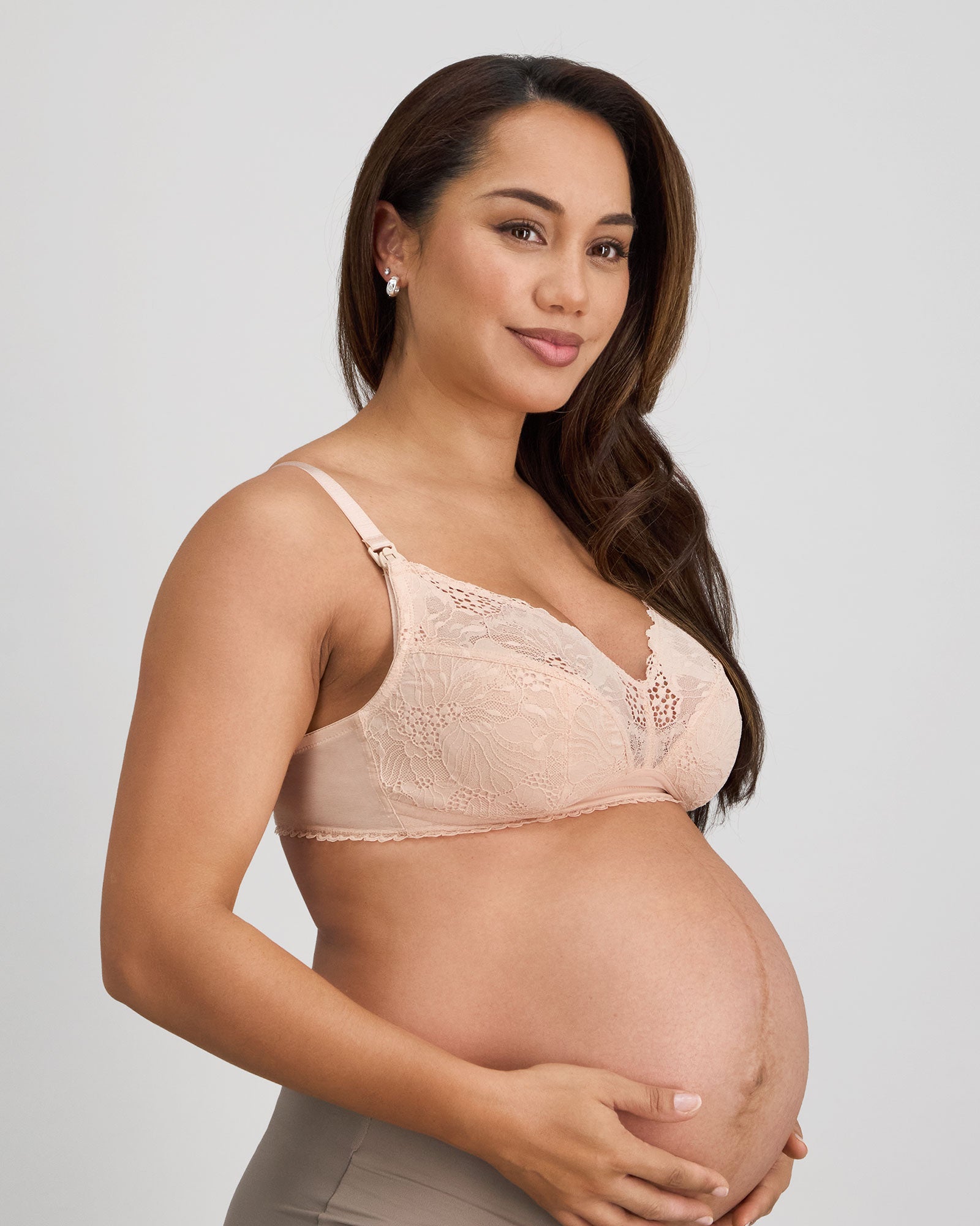 Bendon Nurture Maternity Bra in LATTE. Feature shot