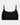 Extra-Ordinary Crop Top in BLACK. Flat lay front view