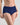 Model wears Body Cotton Full Brief in Medieval Blue. On body side view