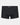 High Tech Cotton Mens Trunk in BLACK. Flat lay front view