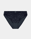 Embrace Bikini in BLACK. Flat lay front view