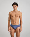 Bamboo Mens Brief in VINTAGE INDIGO. Feature shot