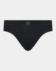 High Tech Cotton Mens Brief in BLACK. Flat lay front view