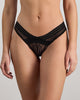 Model wears Ava Rose Brazilian in BLACK. On body front view