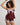 Sweet Indulgence Cami & Short Set in FIG/PALE LILAC. Flat lay back view