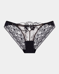 Niara Bikini in BLACK. Flat lay front view