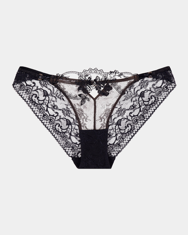 Niara Bikini in BLACK. Flat lay front view