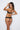 Model wears My Fit Arch Push Up Bra in BLACK. On body side view