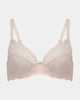 Baroque Underwire Bra in ICY PINK. Flat lay front view