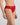 Model wears Lumiere Bikini in SALSA. On body side view