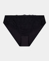 Juniper Bikini in BLACK. Flat lay front view