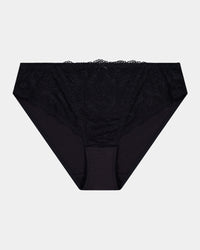 Juniper Bikini in BLACK. Flat lay front view