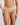 Model wears Lacey Bikini in TRANSPARENT YELLOW. On body front view