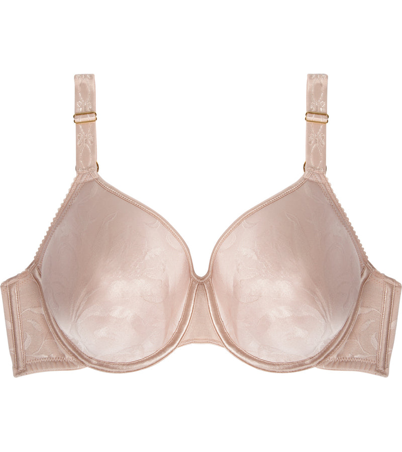 Profile Perfect Contour Bra in LATTE. Flat lay front view
