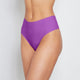 Model wears No Show Thong in AMETHYST ORCHID. On body front view
