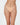 Model wears Clemence Thong in LATTE. On body front view
