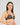 Model wears Scarlet Lover Push Up Bra in BLACK. On body side view