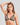 Model wears Sparkle Bralette in BLACK/SILVER. On body front view
