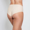 Model wears No Show Full Brief in LATTE. On body back view