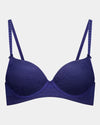 Bendon Body Lace Contour Bra in Medieval Blue. Flat lay front view