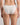 Model wears Yvette Bikini in WHITE. On body back view