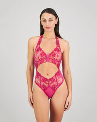 Heritage Bloom Bodysuit in FANTASY FUCHSIA. Feature shot