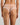 Model wears My Fit Lace Midi in EVENING SAND. On body back view