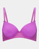 Bendon Body Contour Bra in RADIANT ORCHID. Flat lay front view