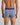 Model wears Retros Print Mens Trunk in OTHELLO PRINT. On body back view