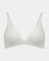 Bendon Essentials Wire Free Bra in WHITE. Flat lay front view