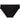 Body Cotton Bikini in BLACK. Flat lay front view